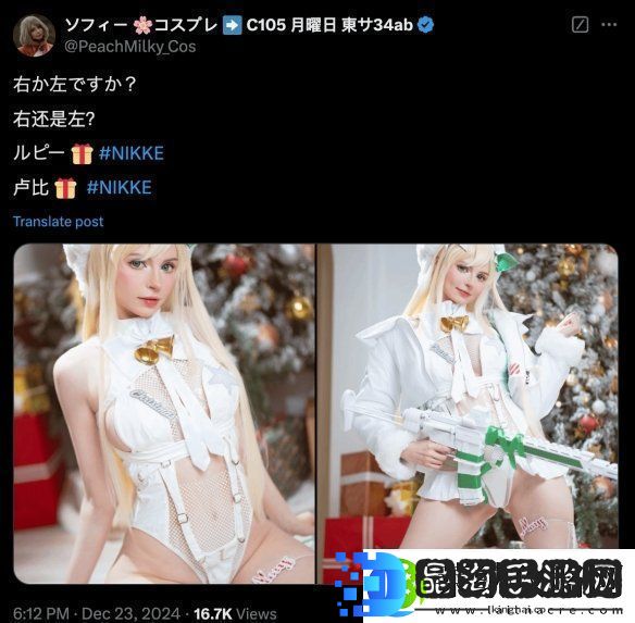艾什莉体模晒出妮姬COS