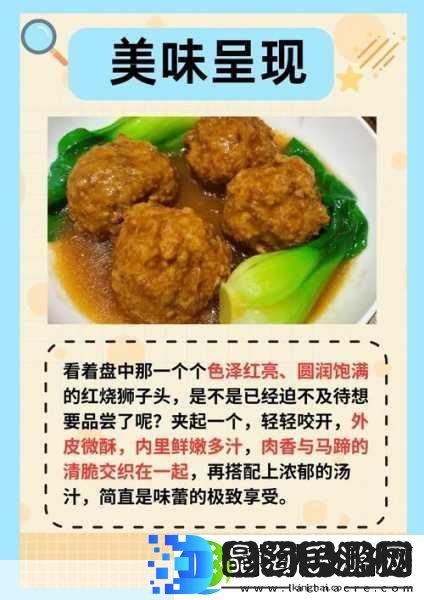 揭秘创造与魔法精烹红烧狮子头配方