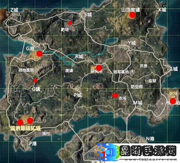 和平精英挖掘机刷新点位置